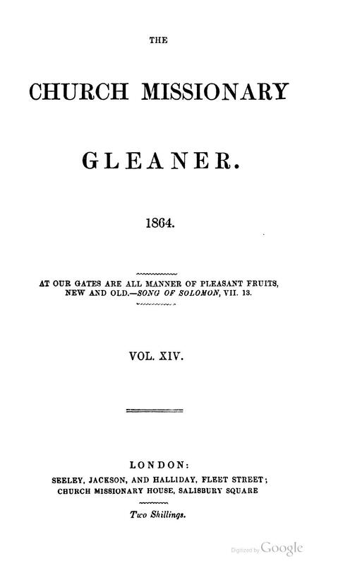 1864 The Church Missionary Gleaner New Series Volume 14