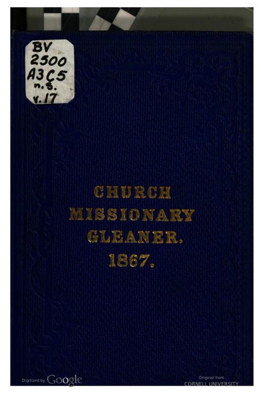 1867 The Church Missionary Gleaner New Series Vol 17